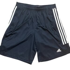 Adidas Men's Navy Blue Athletic Shorts